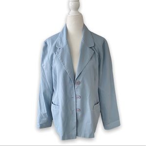 baby blue linen blazer